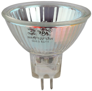 Лампа галогенная GU5.3-JCDR (MR16) -35W-230V-CL  ЭРА (галоген, софит, 35Вт, нейтр, GU5.3)
