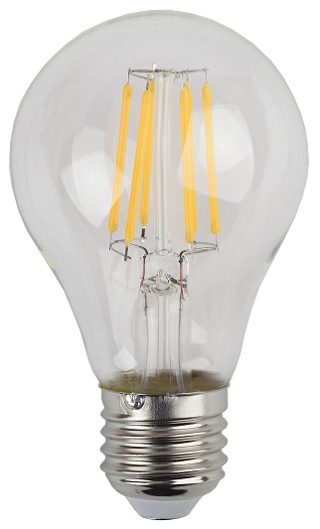 Лампы СВЕТОДИОДНЫЕ F-LED F-LED A60-7W-840-E27  ЭРА (филамент, груша, 7Вт, нейтр., Е27)
