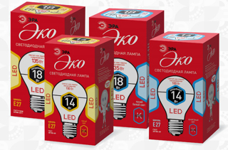 Лампы СВЕТОДИОДНЫЕ ЭКО ECO LED A60-14W-827-E27  ЭРА (диод, груша, 14Вт, тепл, E27)