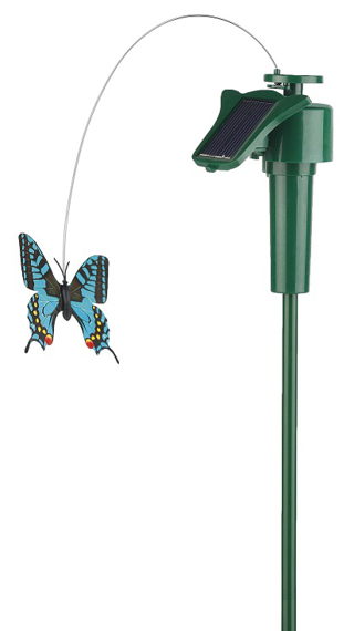 "SL-PL42-BTF  ЭРА Садовый светильник на солнечной батарее ""Порхающая бабочка"", пластик, цветной, 42"