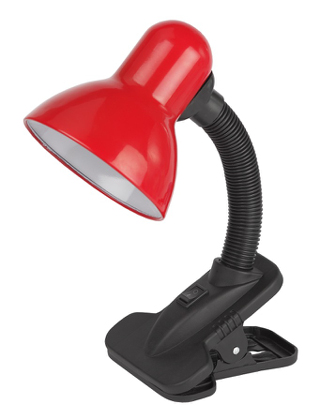 ЭРА наст.светильник N-102-E27-40W-R красный