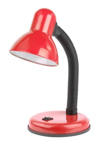 ЭРА наст.светильник N-120-E27-40W-R красный