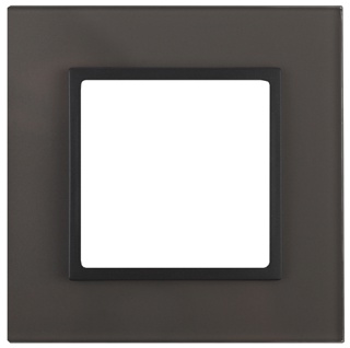 14-5101-32  ЭРА Рамка на 1 пост, стекло, Эра Elegance, серый+антр