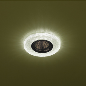 Светильник DK LD1 GR  ЭРА декор cо светодиодной подсветкой, зеленый