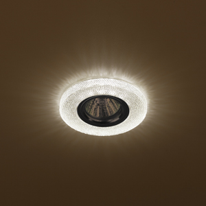 Светильник DK LD1 BR  ЭРА декор cо светодиодной подсветкой,  коричневый