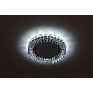 Светильник DK LD20 SL/WH  ЭРА декор cо светодиодной подсветкой Gx53, прозрачный