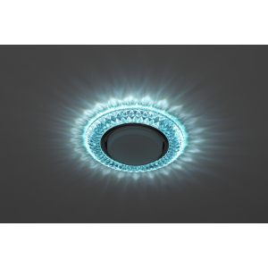 Светильник DK LD23 BL1/WH  ЭРА декор cо светодиодной подсветкой Gx53, голубой
