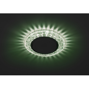 Светильник DK LD24 GR/WH  ЭРА декор cо светодиодной подсветкой Gx53, зеленый