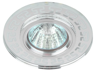 Светильник DK LD45 SL  ЭРА декор cо светодиодной подсветкой MR16, зеркальный