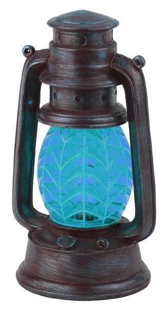 SL-RSN23-LANT-BU  ЭРА Садовый светильник на солнечной батарее, полистоун, пластик, синий, 21,3 см