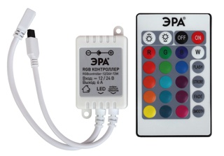 ЭРА контроллер для свет. ленты RGBcontroller-12/24V-72W/144W