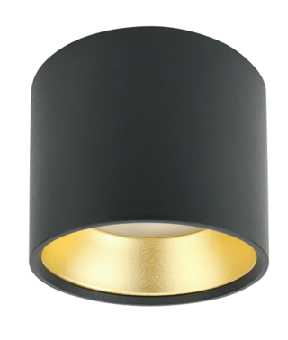 OL8 GX53 BK/GD Подсветка ЭРА Накладной под лампу Gx53, алюминий, цвет черный+золото (40/800)