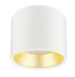 OL8 GX53 WH/GD Подсветка ЭРА Накладной под лампу Gx53, алюминий, цвет белый+золото (40/800)