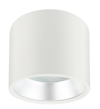 OL8 GX53 WH/SL Подсветка ЭРА Накладной под лампу Gx53, алюминий, цвет белый+серебро (40/800)
