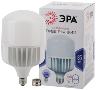 Лампы СВЕТОДИОДНЫЕ LED POWER T140-85W-6500-E27/E40 ЭРА (диод, колокол, 85Вт, хол, E27/E40)