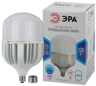 LED POWER ЭРА T160-120W-4000-E27/E40 (диод, колокол, 120Вт, нейтр, E27/E40)