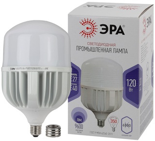 LED POWER ЭРА T160-120W-6500-E27/E40 (диод, колокол, 120Вт, холодн, E27/E40)