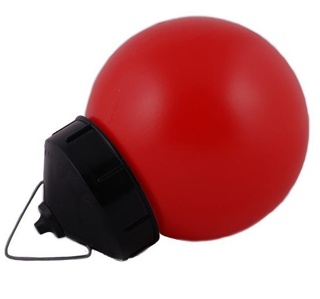 Светильник ЭРА НСП 01-60-003 подвесной Гранат полиэтилен IP20 E27 max 60Вт шар красный