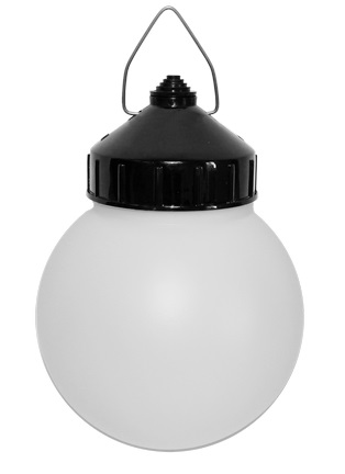 Светильник ЭРА НСП 01-60-003 без рассеивателя подвесной Гранат полиэтилен IP20 E27 max 60Вт D150 шар белый