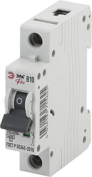 NO-902-240 ЭРА Pro Автоматический выключатель ВА47-63 1Р 6А 6 кА кривая B