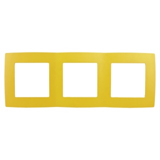 12-5003-21  ЭРА Рамка на 3 поста, Эра12, жёлтый