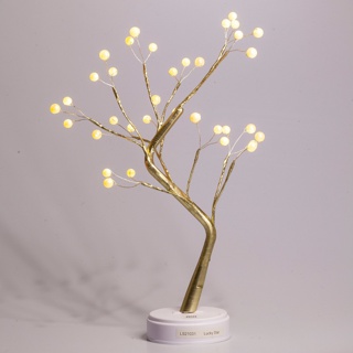 ЕGNID - 36W ЭРА Декоративный светильник Жемчужное дерево h 45 см, теплый свет, 36 LED, 3*АА, IP20