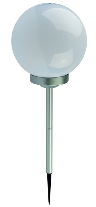 ERASF22-21 ЭРА Садовый светильник Шар белый, на солнечной батарее, 20 см