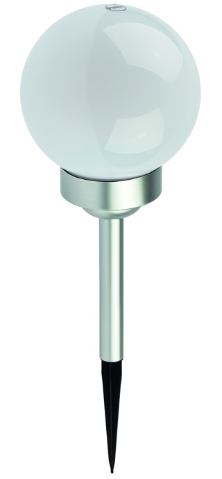 ERASF22-22 ЭРА Садовый светильник Шар белый, на солнечной батарее, 25 см