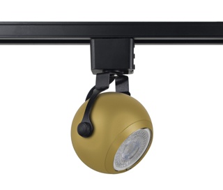 Трековый светильник однофазный ЭРА TR35-GU10 MG MR16 матовое золото под лампу