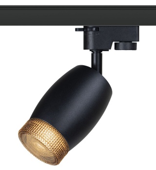 Трековый светильник ЭРА TR51 - GU10 BK однофазный под лампу GU10 матовый черный