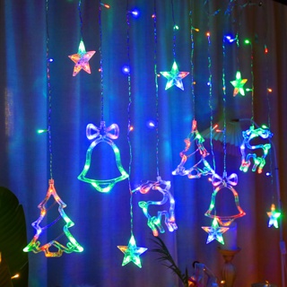Светодиодная новогодняя гирлянда ЭРА ЕGNIG - NY занавес  Новый год, мультиколор, 2,4 м* 1,1 м, 220 V, 8 режимов, длина провода 3 м, 171 LED
