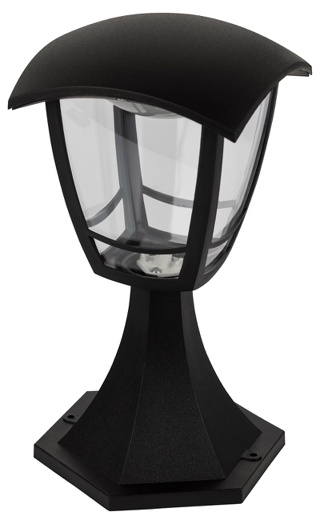 Садово-парковый светильник ЭРА ДТУ 07-8-001 У1 «Валенсия» черный 8Вт 6500K светодиодный напольный 4 гранный