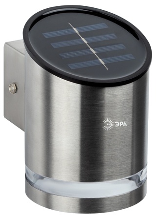 Светильник уличный ЭРА ERAFS012-03 на солнечной батарее настенный Статус 3 LED