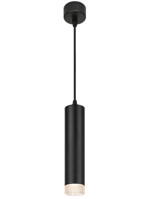Светильник подвесной (подвес) ЭРА PL18 BK/CL MR16 GU10 потолочный цилиндр черный, прозрачный