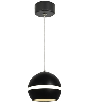 Светильник подвесной (подвес) ЭРА PL21 BK GX53 потолочный шар черный