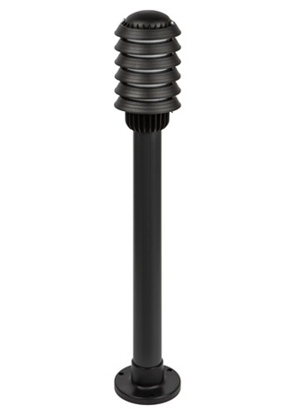 Садово-парковый светильник ЭРА НТУ 01-60-015 Поллар напольный черный IP54 Е27 max60Вт h850мм