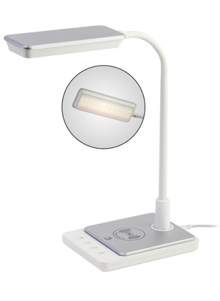 Настольный светильник ЭРА NLED-499-10W-W светодиодный с основанием белый