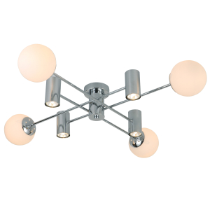 Люстра Rivoli Tanya 3164-304 4 * Е27 40 Вт + 4 * Gu10 7 Вт модерн