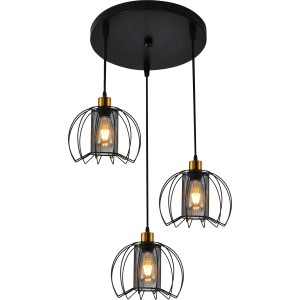 Светильник подвесной (подвес) Rivoli Adelaida 5108-203 3хЕ27 60 Вт лофт-кантри