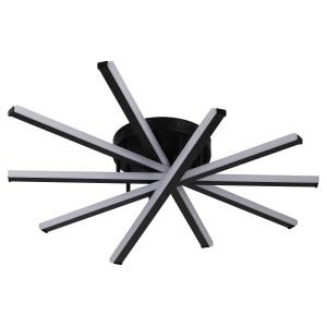 Светильник потолочный светодиодный Rivoli Aurora 6181-201 LED 110 Вт 3000-6000К чёрный с пультом